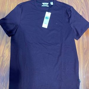 Calvin Klein Maroon Red Mens Small T Shirt